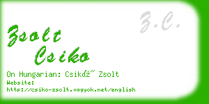 zsolt csiko business card